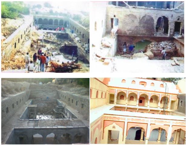 Sarai Bawari - Restoration work in progress.